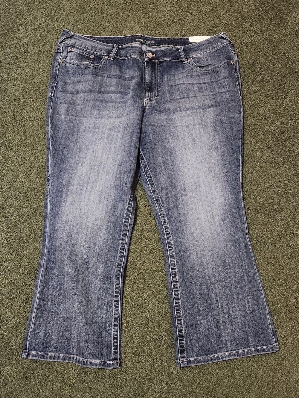 NWT Maurices Slim Boot Denim Flex Mid Rise Jeans Size 24W XShort